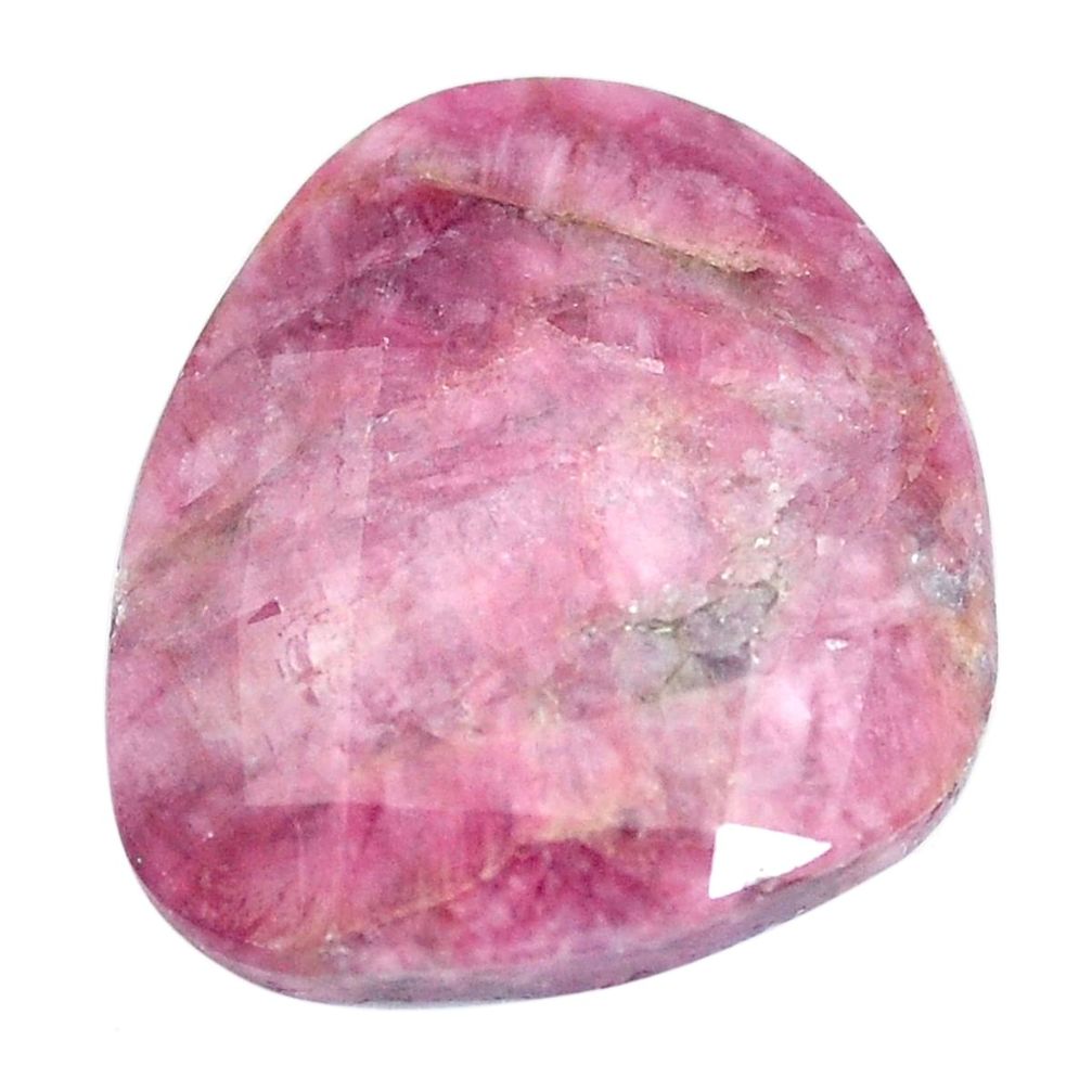 Natural 23.05cts tourmaline pink faceted 22.5x21 mm fancy loose gemstone s6743