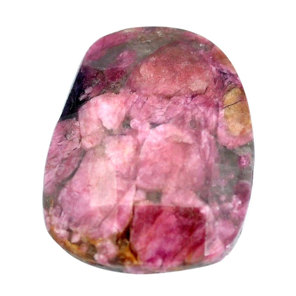 Natural 43.45cts tourmaline pink faceted 30x22.5 mm fancy loose gemstone s6755