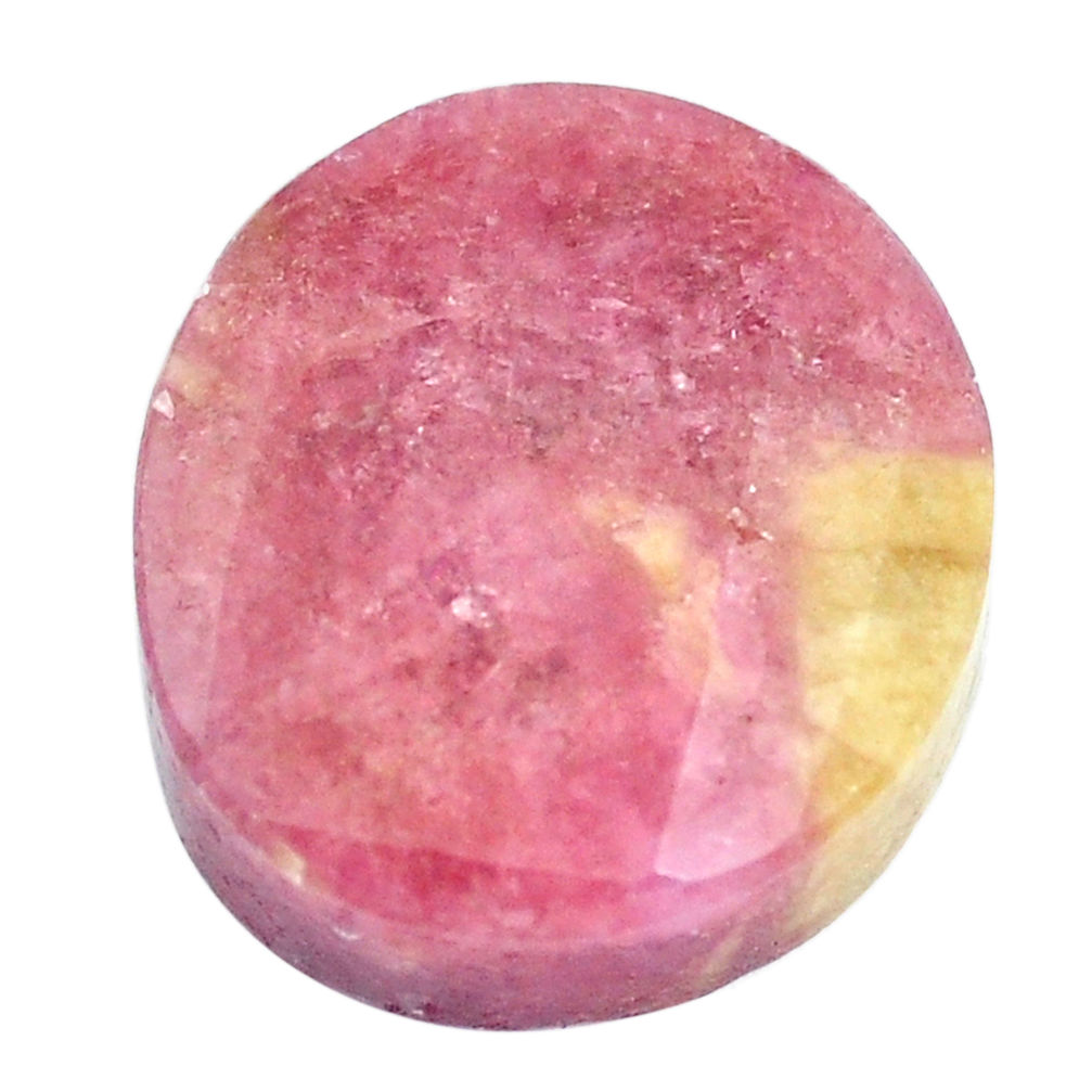 Natural 20.10cts tourmaline pink faceted 18.5x17 mm fancy loose gemstone s6757