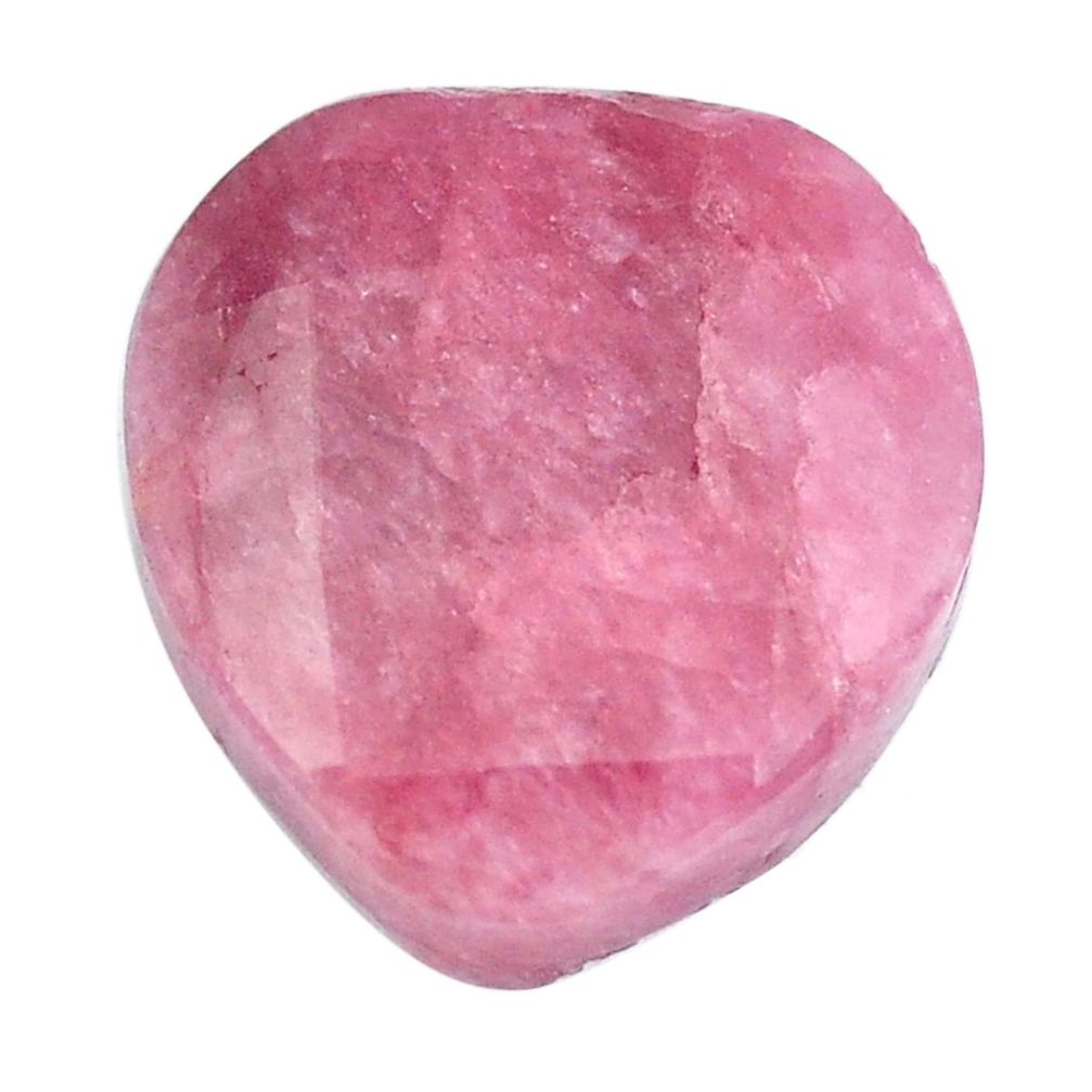 Natural 18.45cts tourmaline pink faceted 19x17.5 mm fancy loose gemstone s6760
