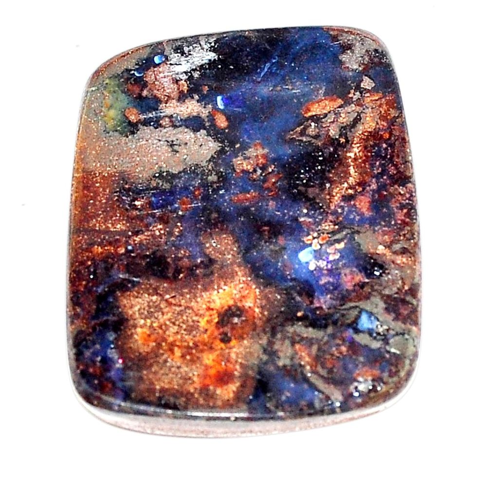 Natural 47.35cts boulder opal brown cabochon 32x25 mm fancy loose gemstone s6971