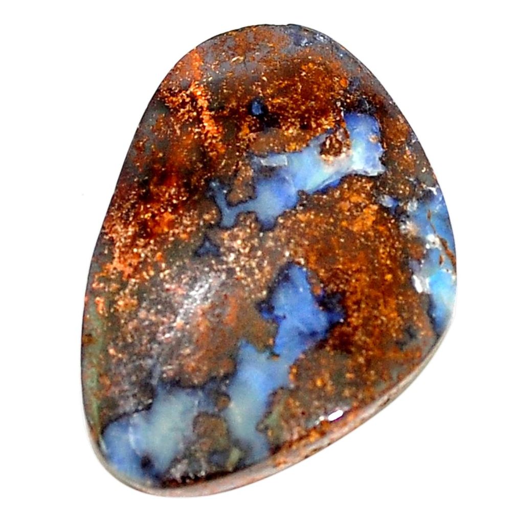 Natural 33.45cts boulder opal brown cabochon 32x22 mm fancy loose gemstone s6995