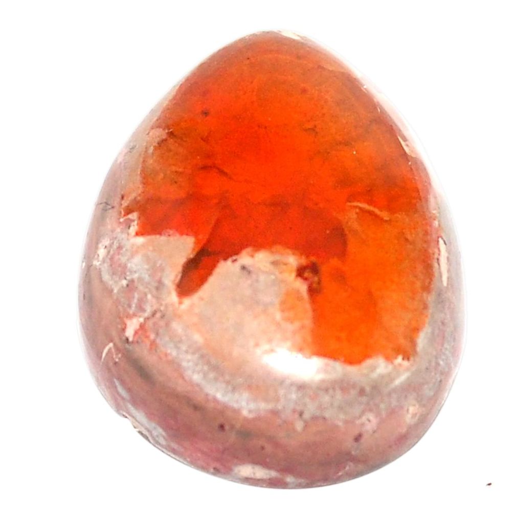 Natural 8.45cts mexican fire opal multi color 18x13.5 mm loose gemstone s7049