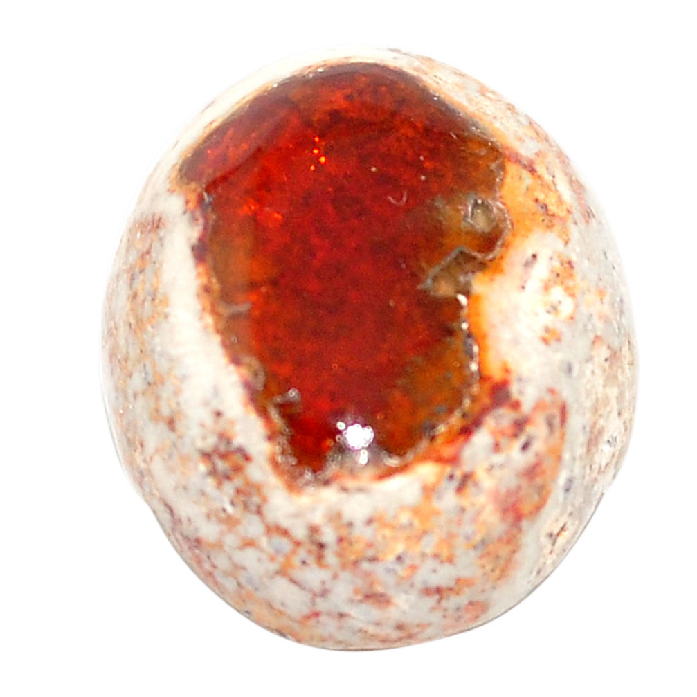 Natural 10.10cts mexican fire opal multicolor 17x14 mm oval loose gemstone s7051
