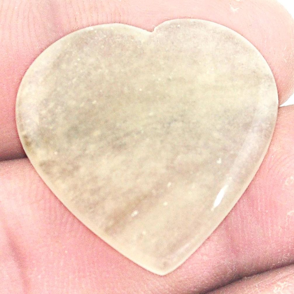 Natural 20.10cts libyan desert glass 25x26 mm heart loose gemstone s7115
