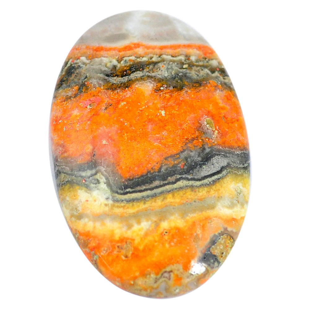 Natural 51.30cts bumble bee australian jasper 42x26 mm oval loose gemstone s7175