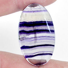 Natural 41.30cts fluorite multicolor cabochon 34x20 mm oval loose gemstone s7212