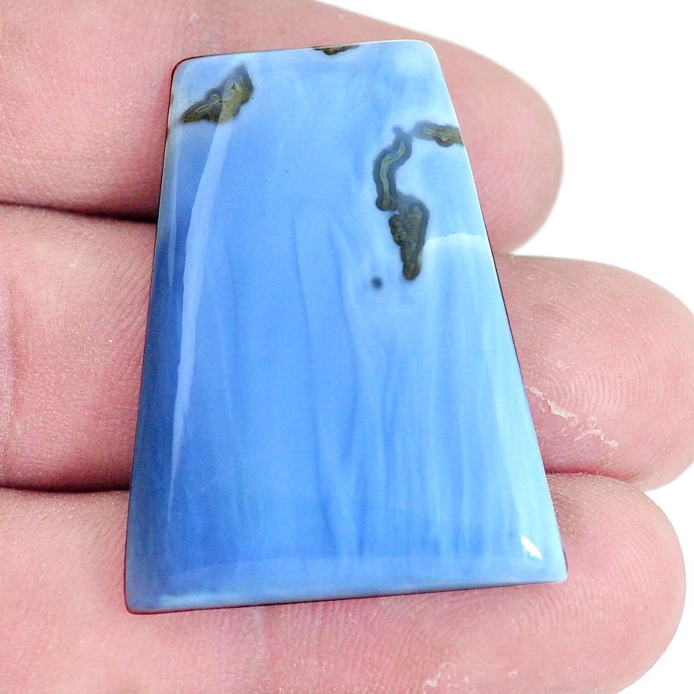 Natural 40.10cts owyhee opal blue cabochon 36x27 mm fancy loose gemstone s7235