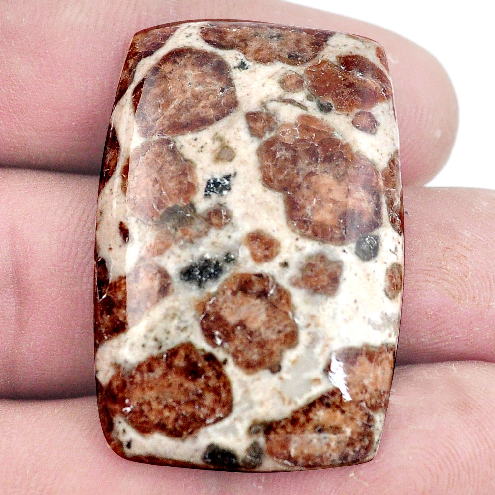 Natural 53.45cts garnet in limestone spessartine 27x24 mm loose gemstone s7287