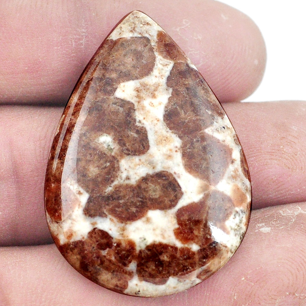 Natural 40.10cts garnet in limestone spessartine 37x25.5 mm loose gemstone s7300