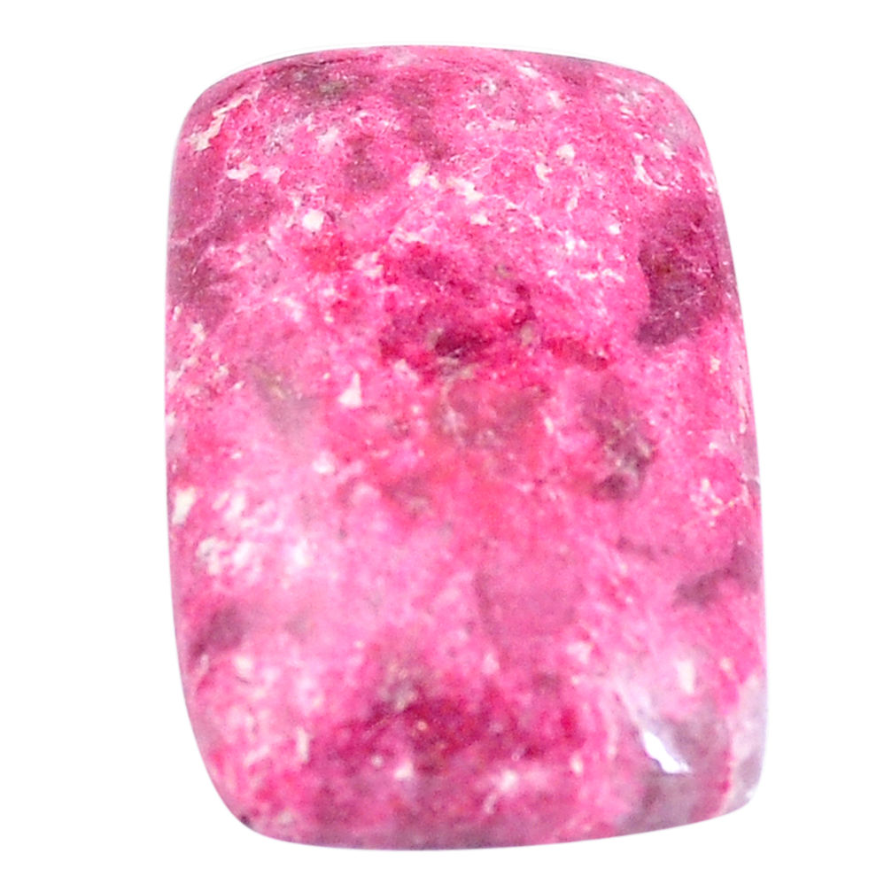 Natural 29.35cts thulite pink cabochon 27x18 mm octagan loose gemstone s7321