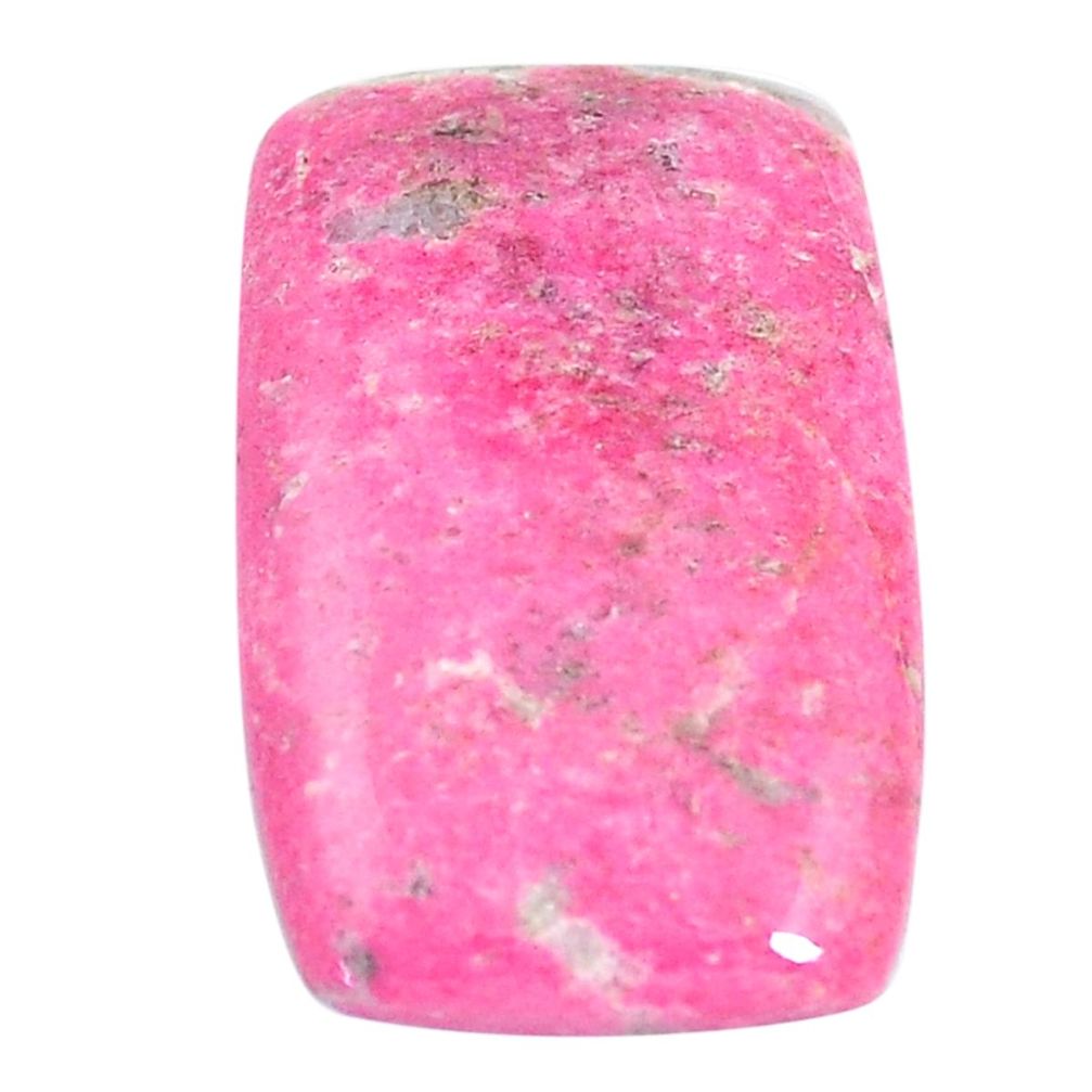 Natural 23.45cts thulite pink cabochon 27x17 mm octagan loose gemstone s7322