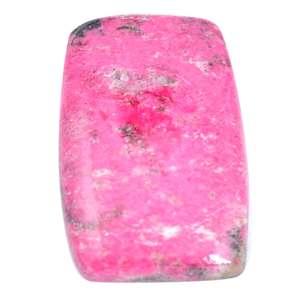 Natural 28.45cts thulite pink cabochon 28x17.5 mm octagan loose gemstone s7323