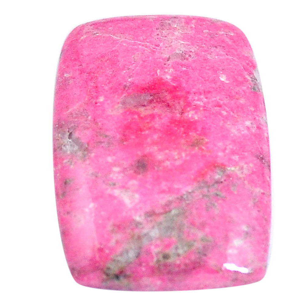 Natural 23.15cts thulite pink cabochon 27x18 mm octagan loose gemstone s7326