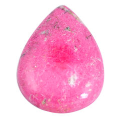 Natural 24.35cts thulite pink cabochon 29x20 mm pear loose gemstone s7339