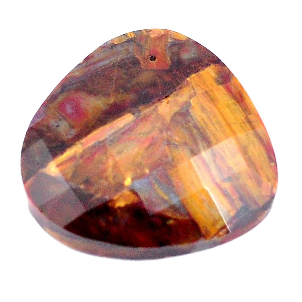 Natural 28.45cts pietersite (african) brown faceted 25x26mm loose gemstone s7564