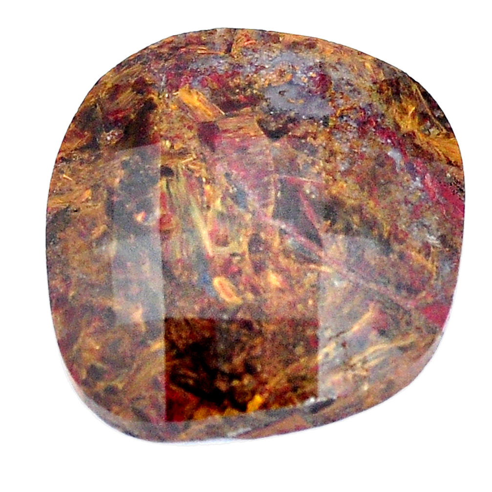 Natural 32.40cts pietersite (african) faceted 26.5x25mm loose gemstone s7567