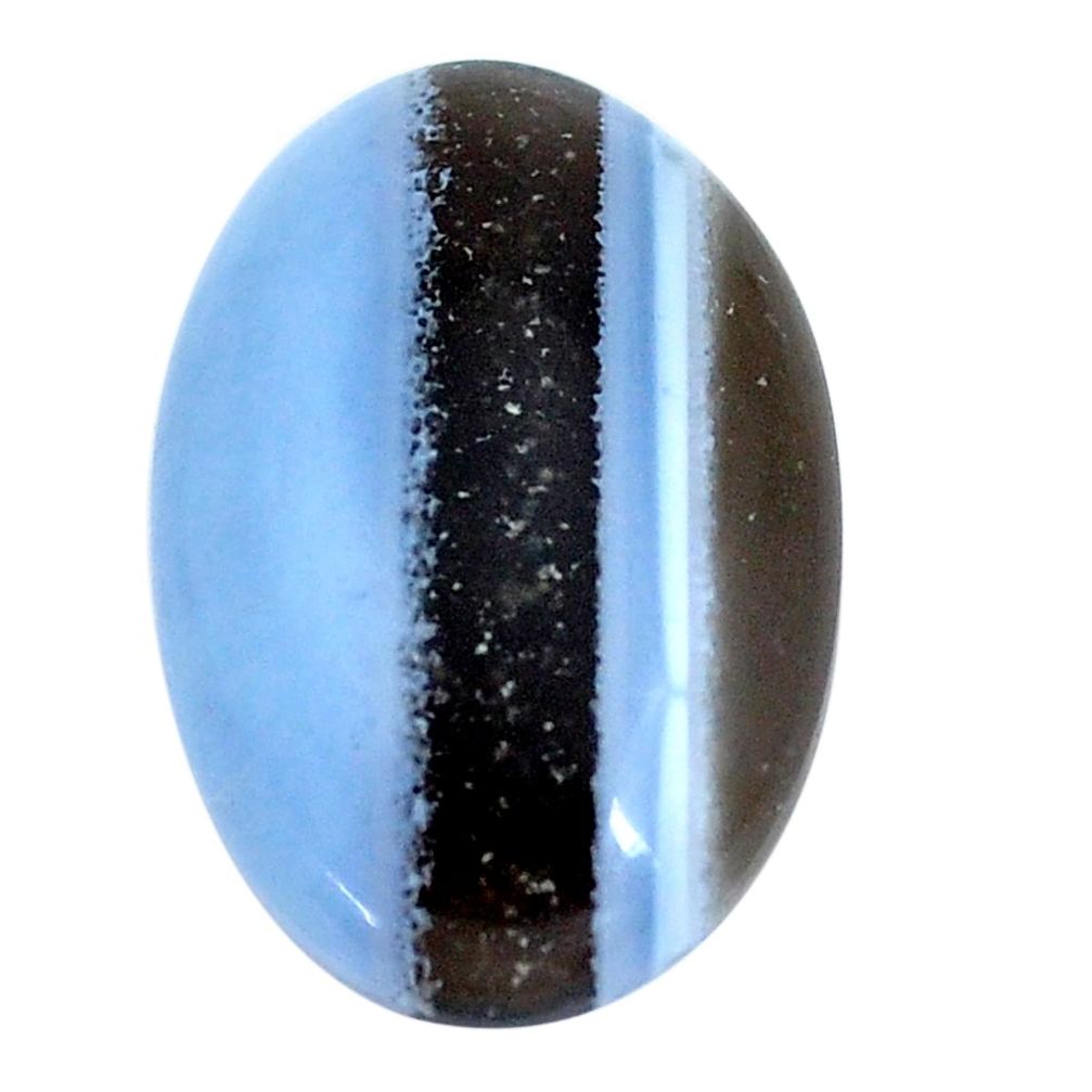 Natural 20.10cts owyhee opal blue cabochon 27x18 mm oval loose gemstone s7583