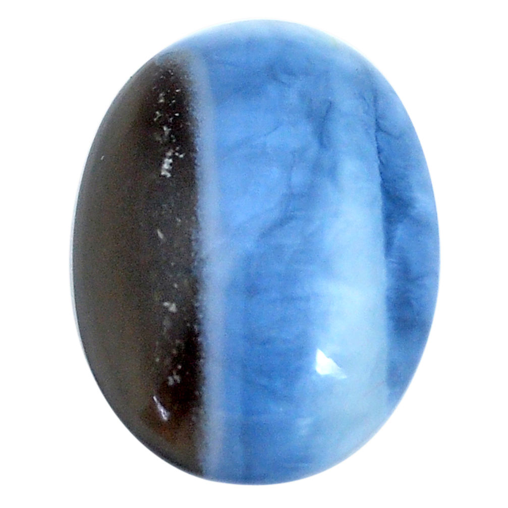 Natural 20.10cts owyhee opal blue cabochon 27x20 mm oval loose gemstone s7584