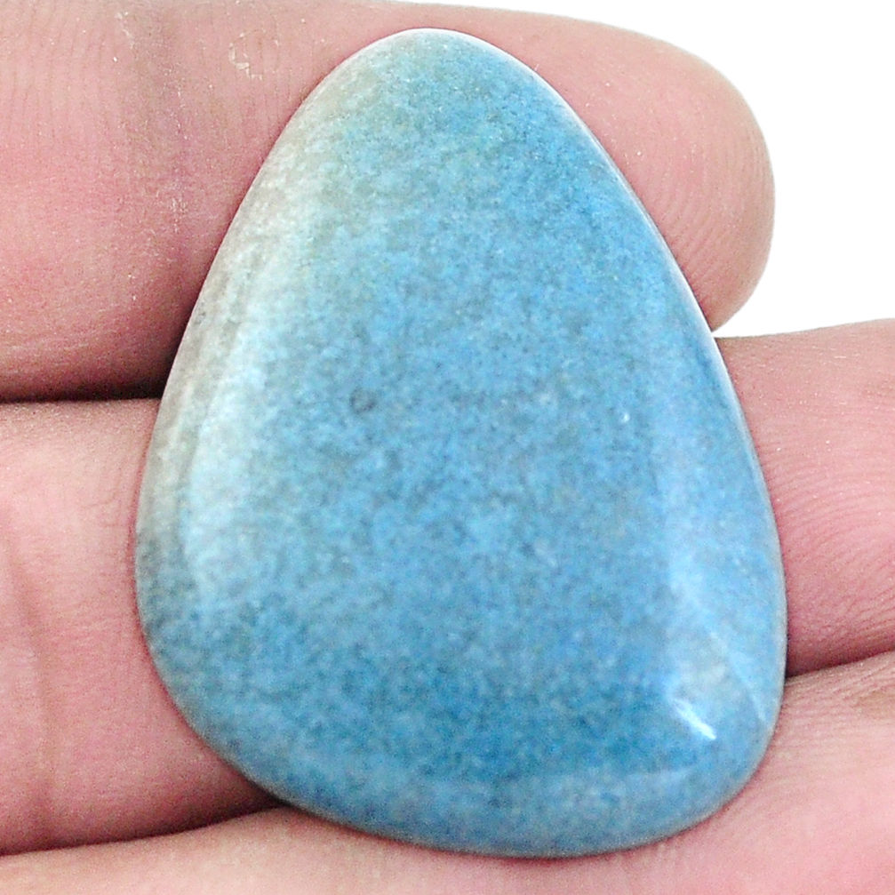 Natural 31.30cts dumortierite blue cabochon 34x24 mm fancy loose gemstone s7849