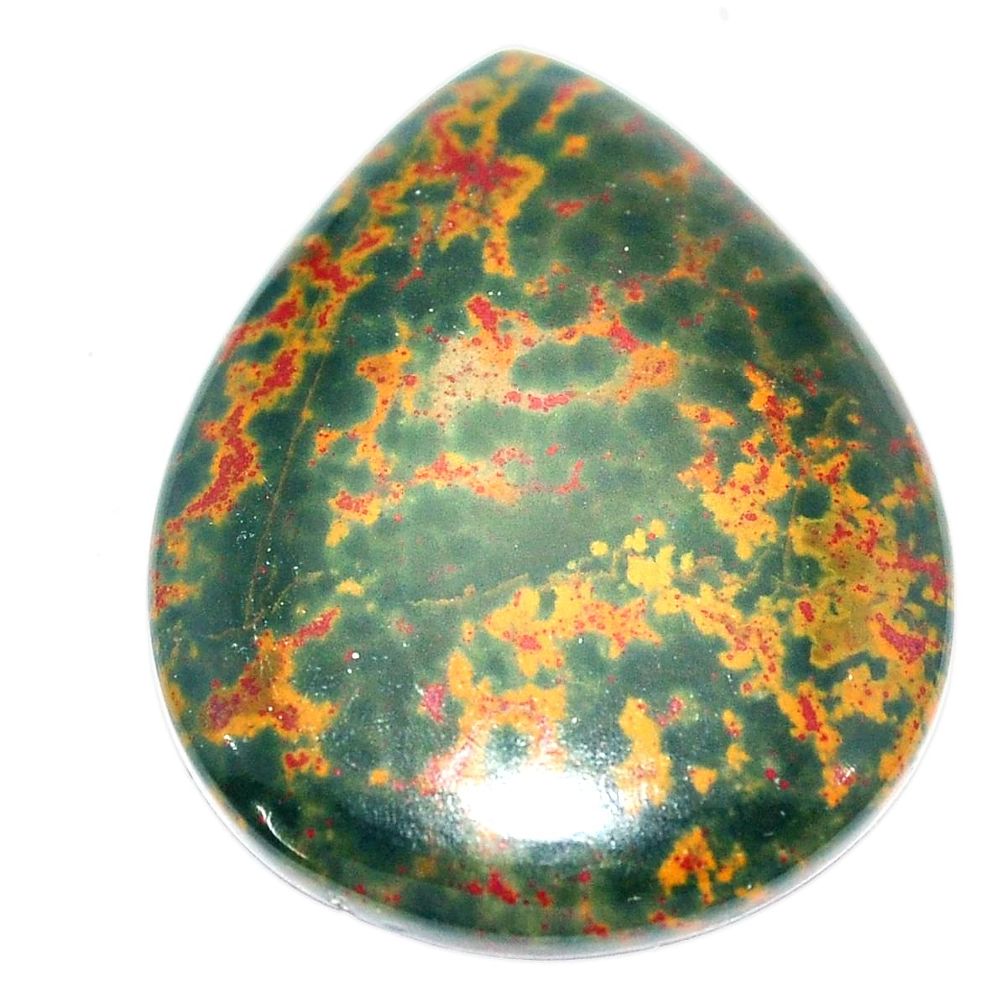 Natural 40.10cts bloodstone african (heliotrope) 38x29 mm loose gemstone s7912