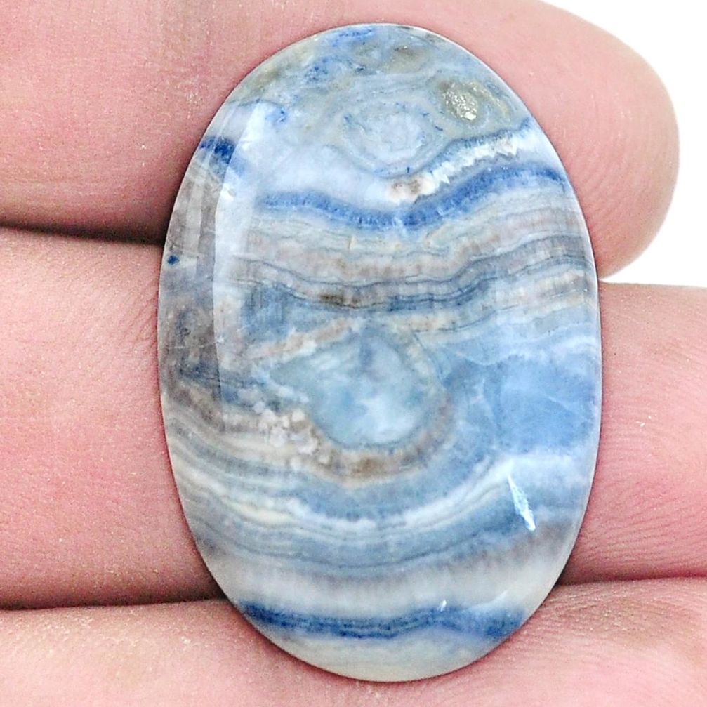 Natural 25.15cts blue scheelite 32x21 mm loose gemstone s7925