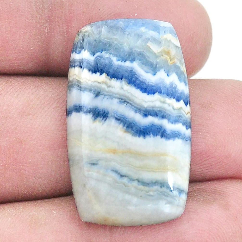 Natural 23.45cts blue scheelite 29x17 mm loose gemstone s7929