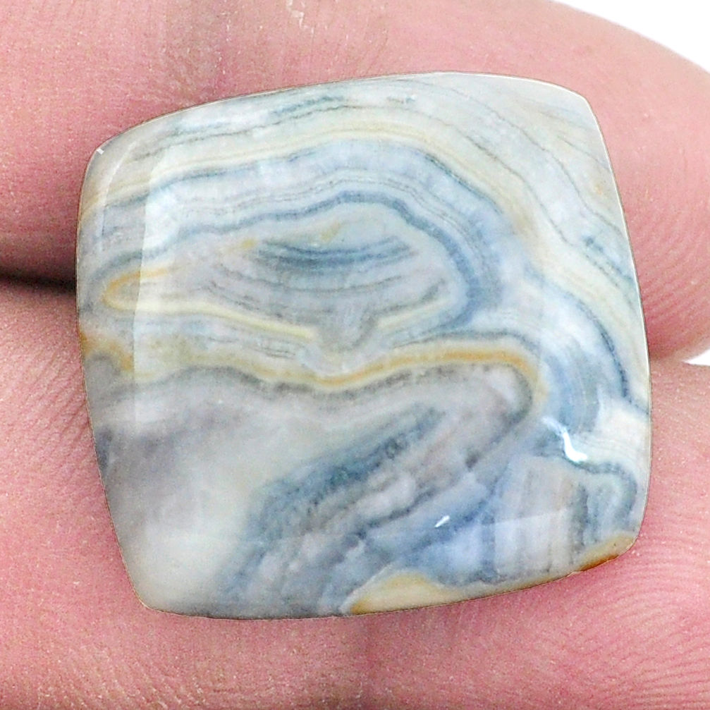 Natural 25.15cts blue scheelite 22x21 mm loose gemstone s7936