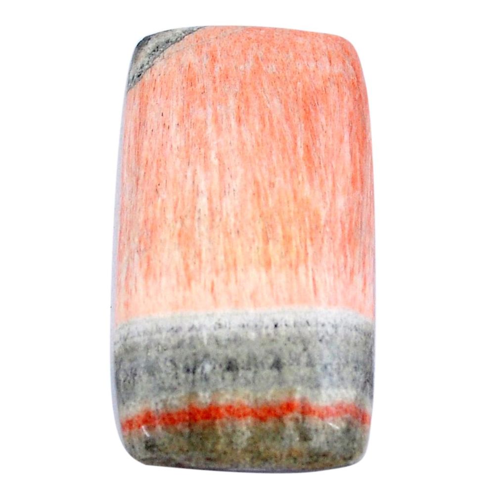 Natural 47.35cts celestobarite orange cabochon 34x18.5 mm loose gemstone s7975