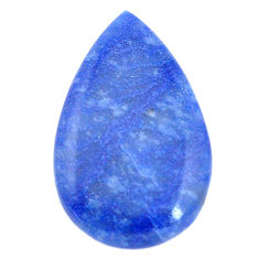 Natural 16.20cts blue quartz palm stone cabochon 29x18 mm loose gemstone s7984