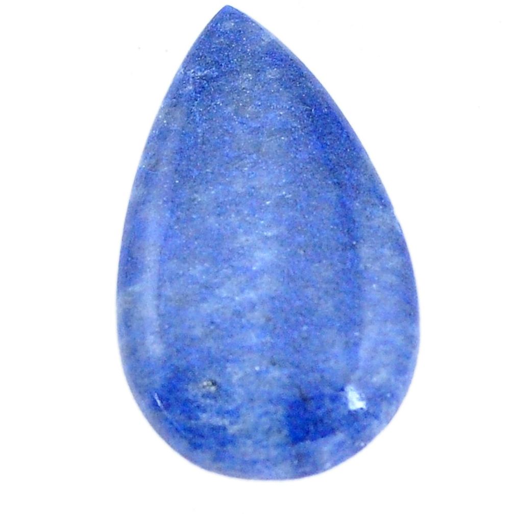 Natural 18.25cts blue quartz palm stone cabochon 30x17 mm loose gemstone s7985