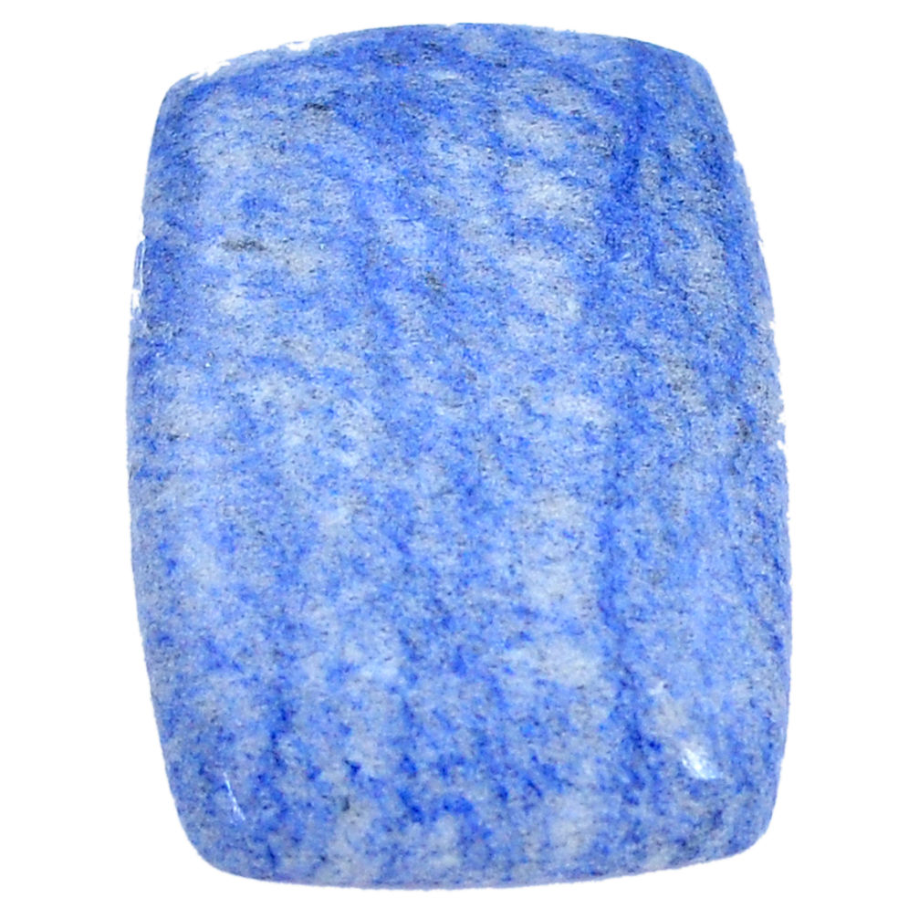 Natural 33.40cts blue quartz palm stone cabochon 30x22 mm loose gemstone s7995