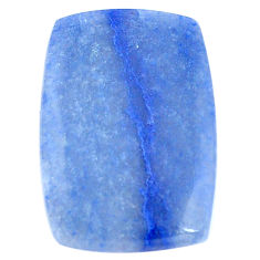 Natural 19.35cts blue quartz palm stone cabochon 28x19 mm loose gemstone s7999