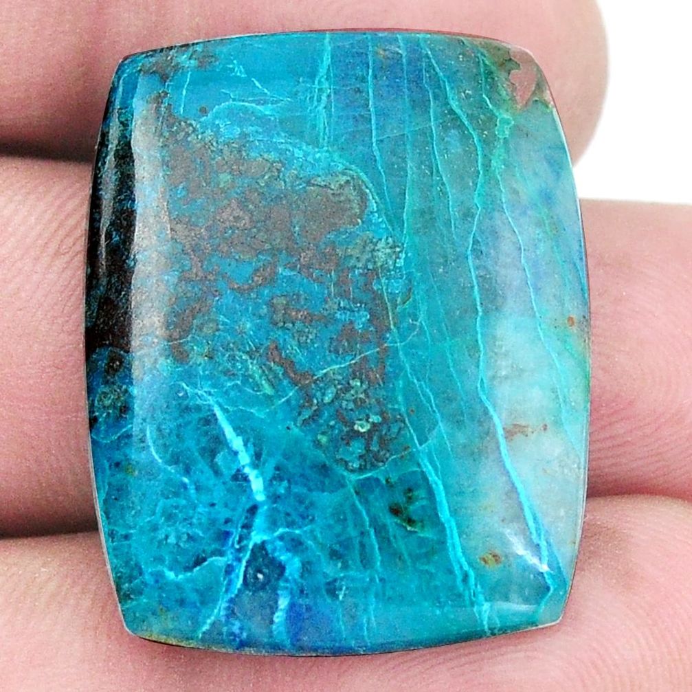 Natural 30.10cts shattuckite blue cabochon 28.5x22 mm loose gemstone s8019