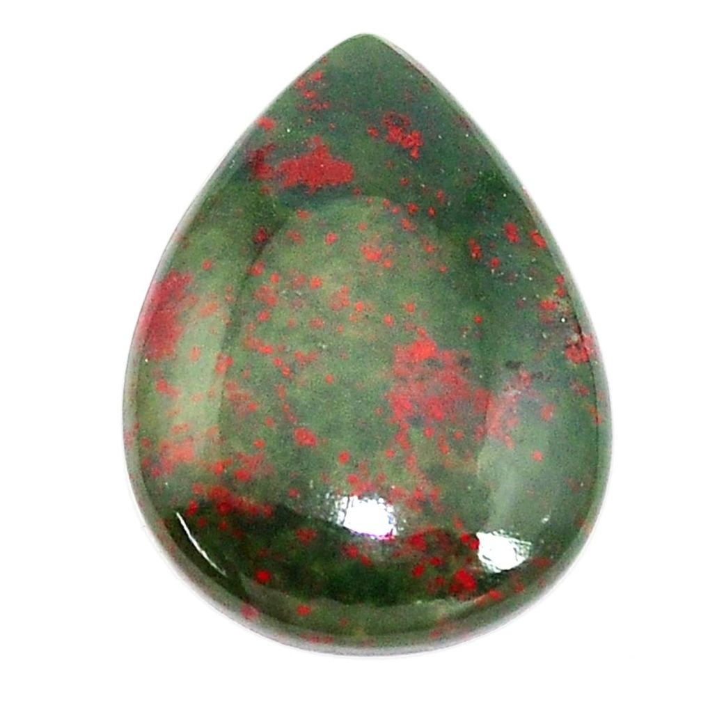 Natural 16.30cts bloodstone african (heliotrope) 26x19 mm loose gemstone s8145