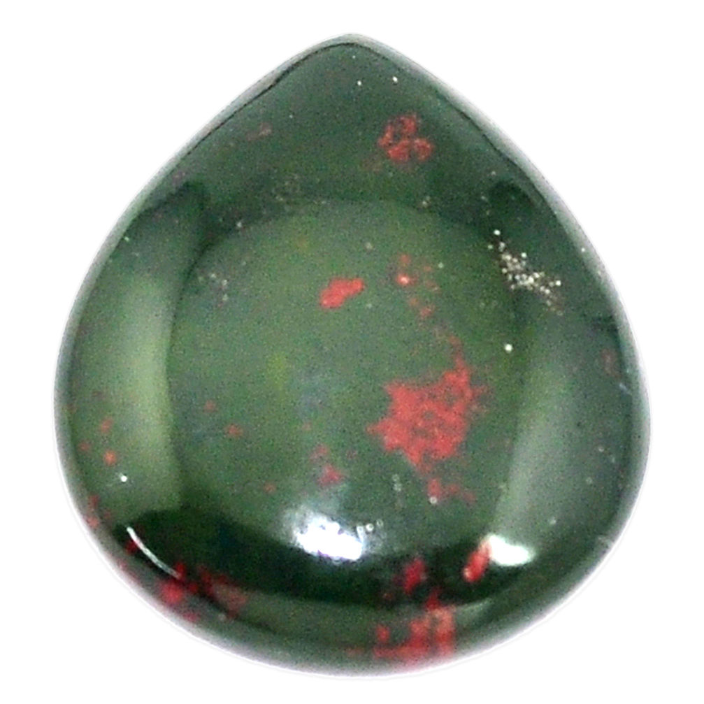 Natural 16.30cts bloodstone african (heliotrope) 23x20 mm loose gemstone s8146