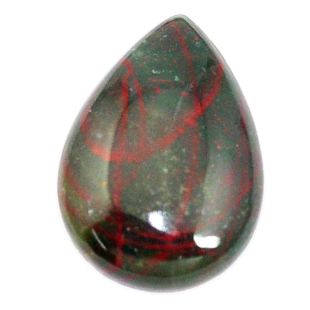 Natural 19.45cts bloodstone african (heliotrope) 26x18 mm loose gemstone s8149