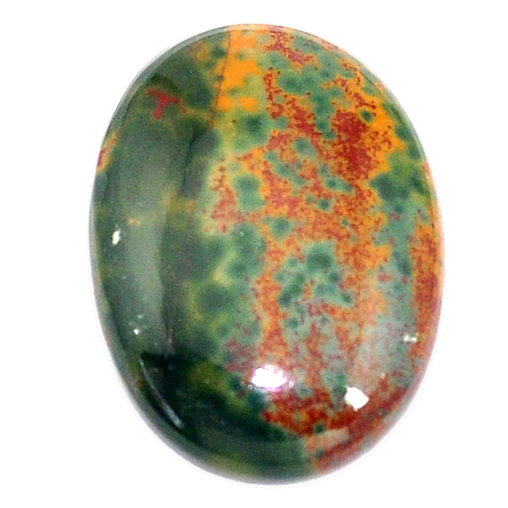 Natural 16.30cts bloodstone african (heliotrope) 25x17.5 mm loose gemstone s8159