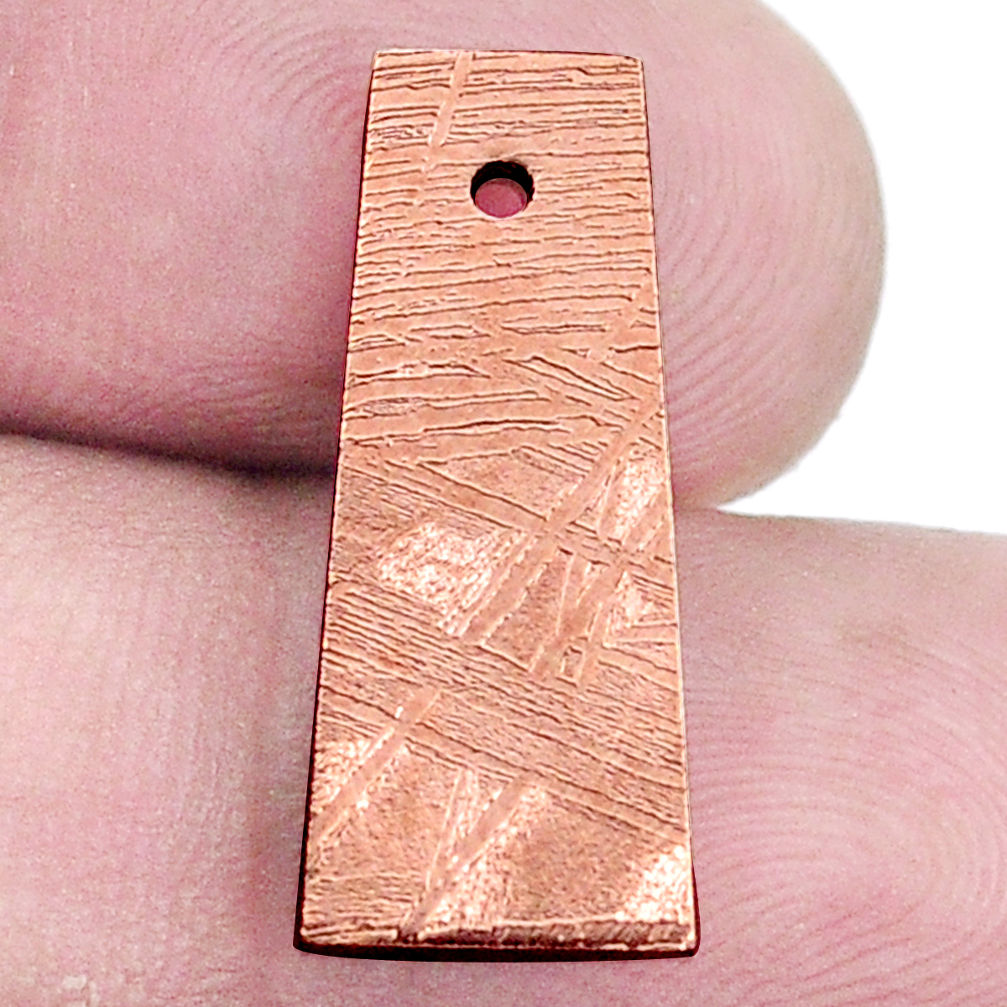 Natural 10.10cts meteorite gibeon copper 20x8.5 mm fancy loose gemstone s8182