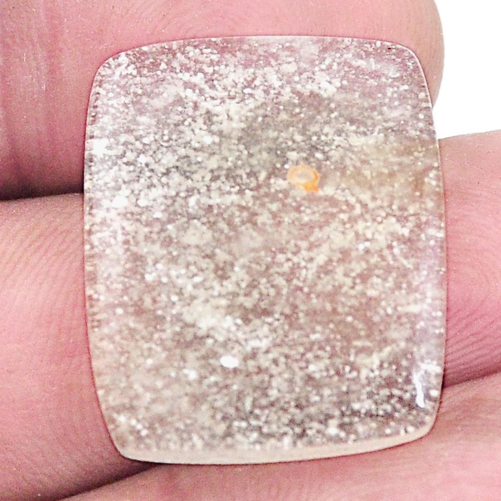 Natural 12.35cts libyan desert glass cabochon 23x19 mm loose gemstone s8268