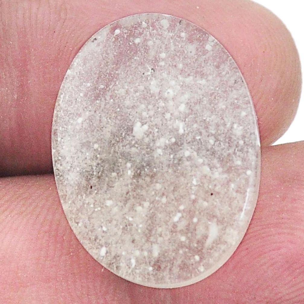 Natural 14.15cts libyan desert glass cabochon 21x16 mm oval loose gemstone s8276