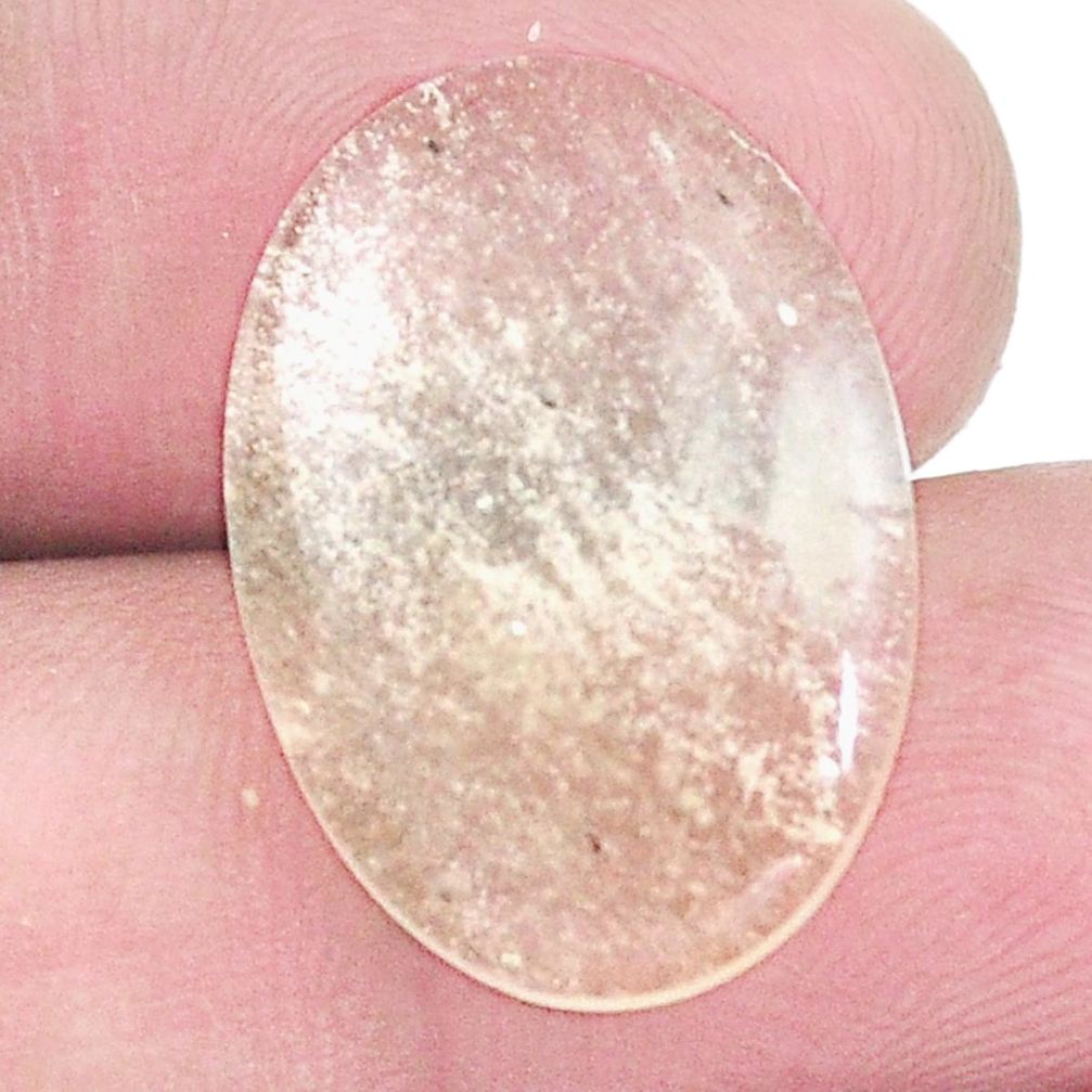 Natural 10.15cts libyan desert glass cabochon 21x15 mm oval loose gemstone s8282