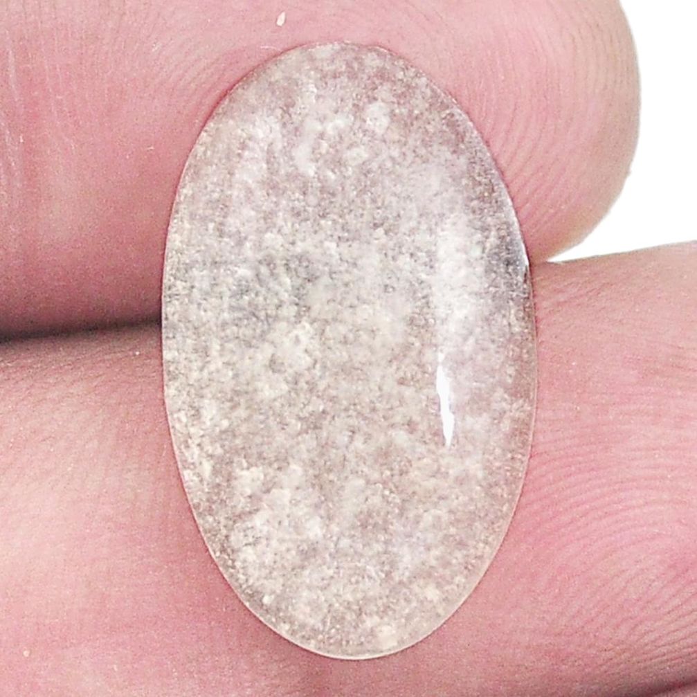 Natural 10.10cts libyan desert glass cabochon 21x12.5 mm loose gemstone s8289