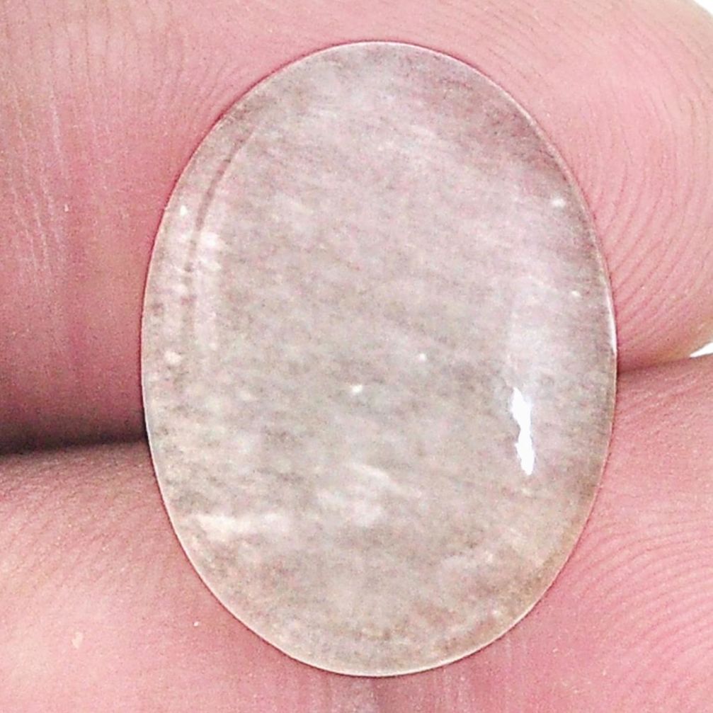 Natural 9.45cts libyan desert glass cabochon 19x14 mm oval loose gemstone s8292