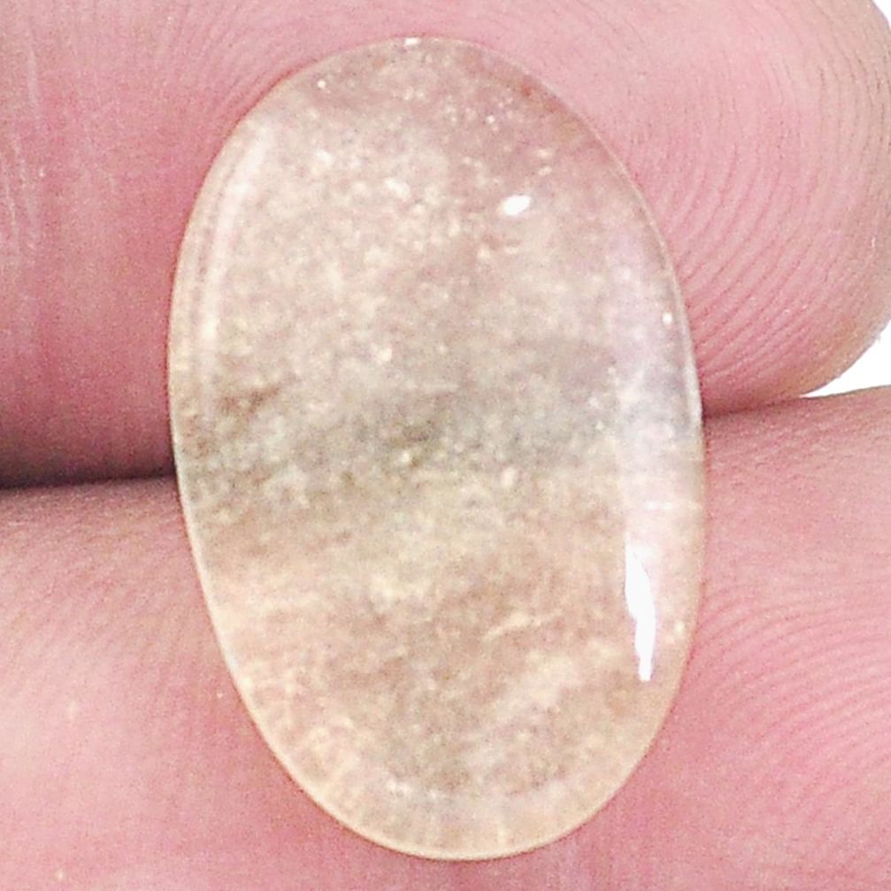 Natural 8.15cts libyan desert glass cabochon 20x12.5mm oval loose gemstone s8293