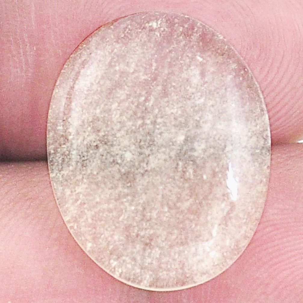 Natural 8.45cts libyan desert glass cabochon 19x15 mm oval loose gemstone s8294