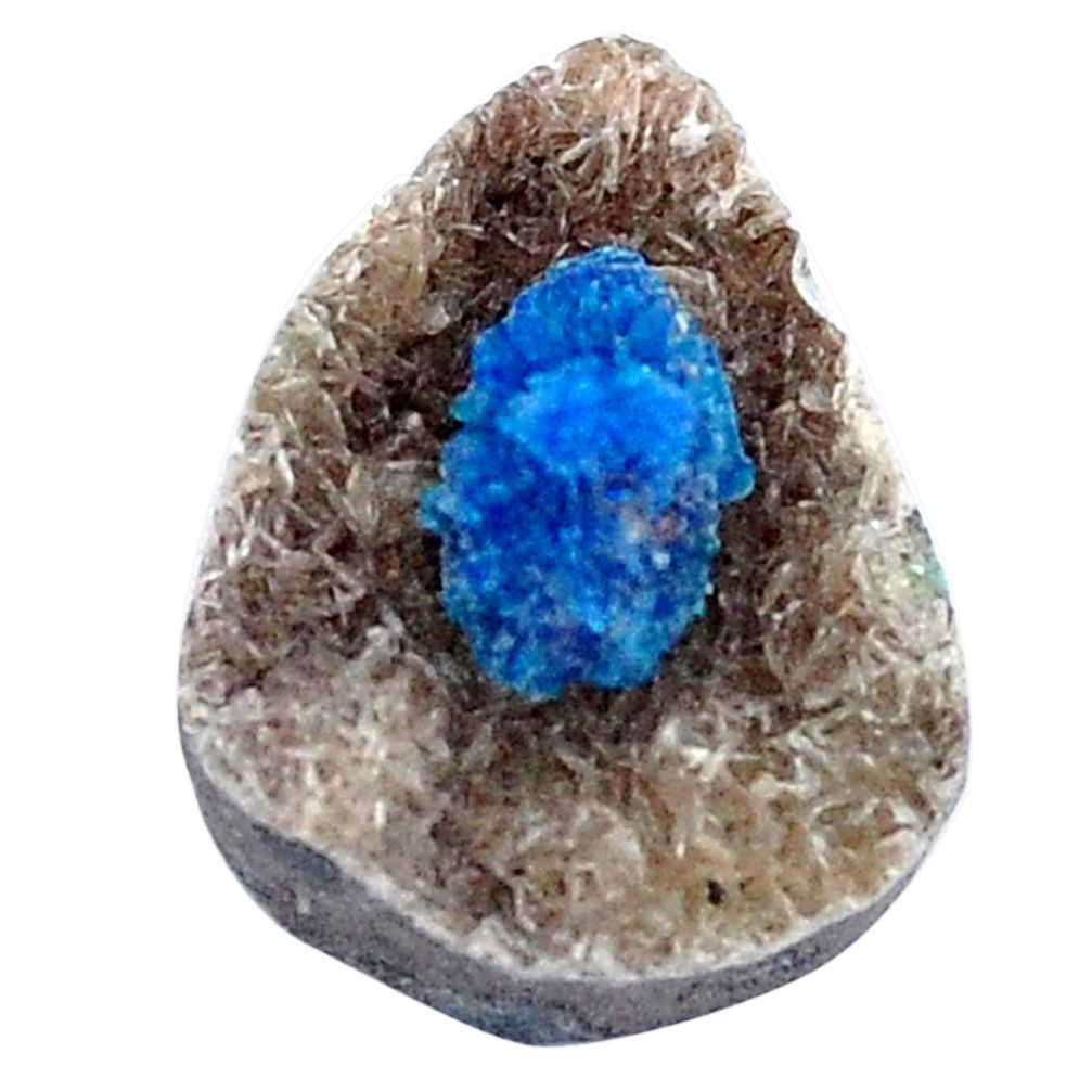 Natural 8.45cts cavansite blue rough 17x13 mm fancy loose gemstone s8368