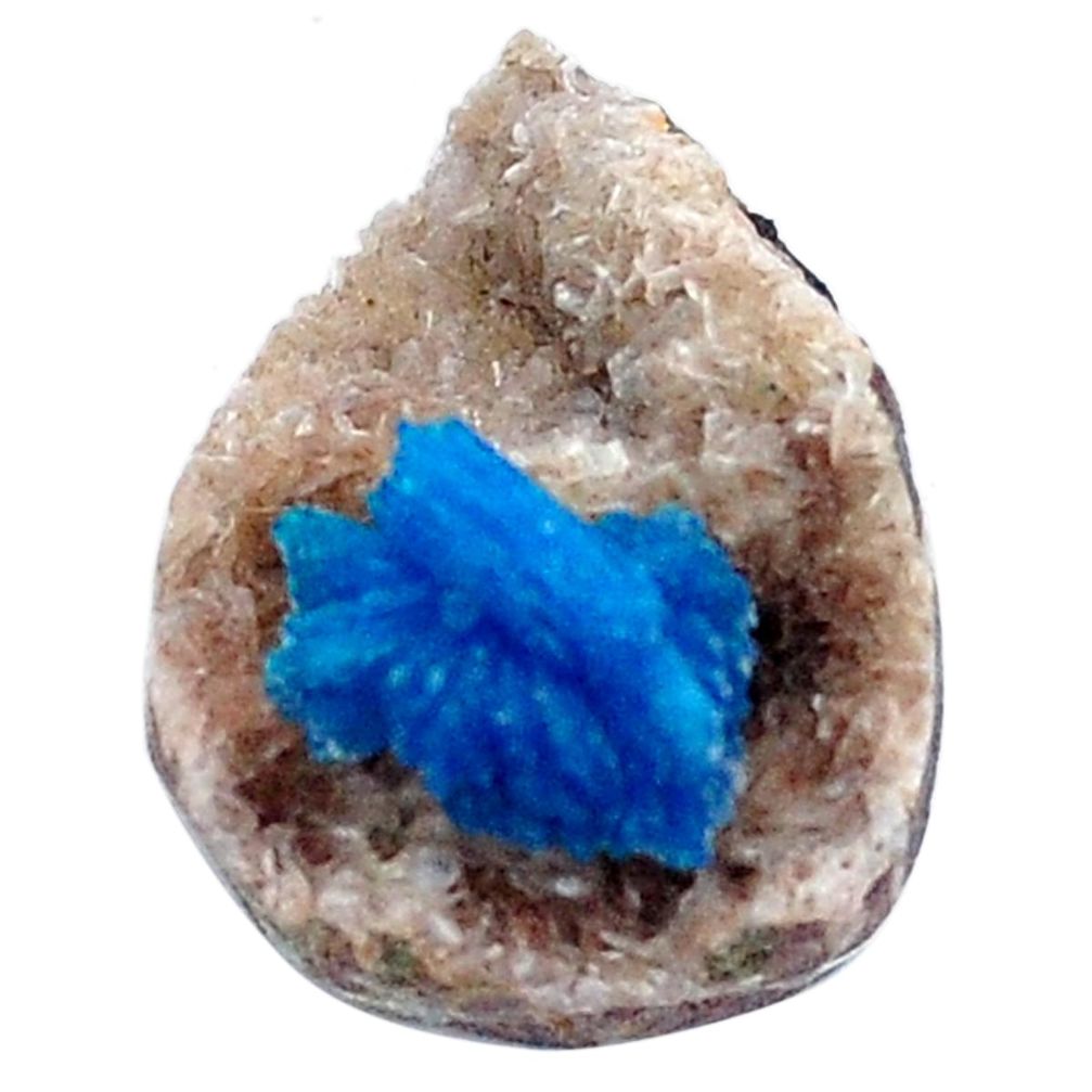 Natural 9.35cts cavansite blue rough 18.5x13 mm fancy loose gemstone s8369