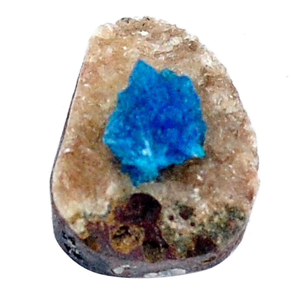 Natural 5.10cts cavansite blue rough 15x11 mm fancy loose gemstone s8377