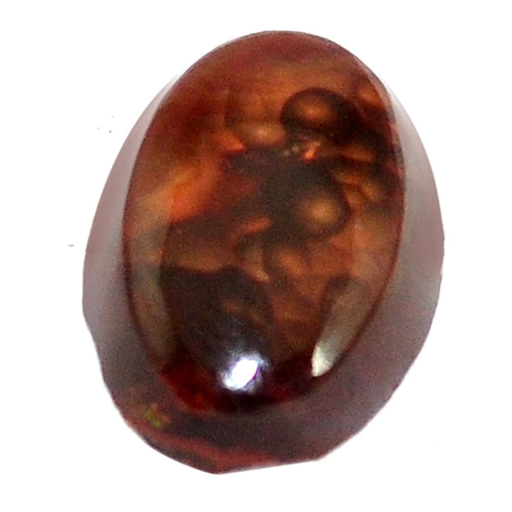Natural 6.30cts mexican fire agate cabochon 14x10 mm fancy loose gemstone s8408